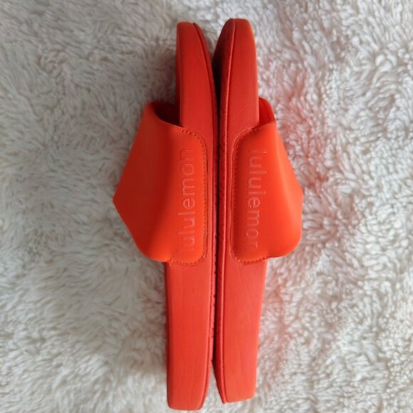 Lululemon Restfeel Womens Comfortable Slip-on Sandals Solar Orange - Picture 4 of 12